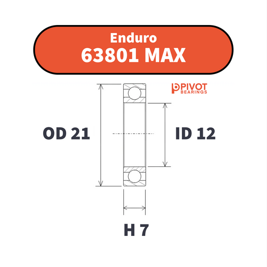 63801 Enduro MAX BO Suspension Pivot Bearing