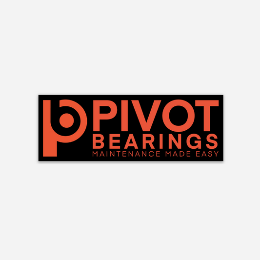 PivotBearings Sticker Matte Black 4.0" x 1.4"